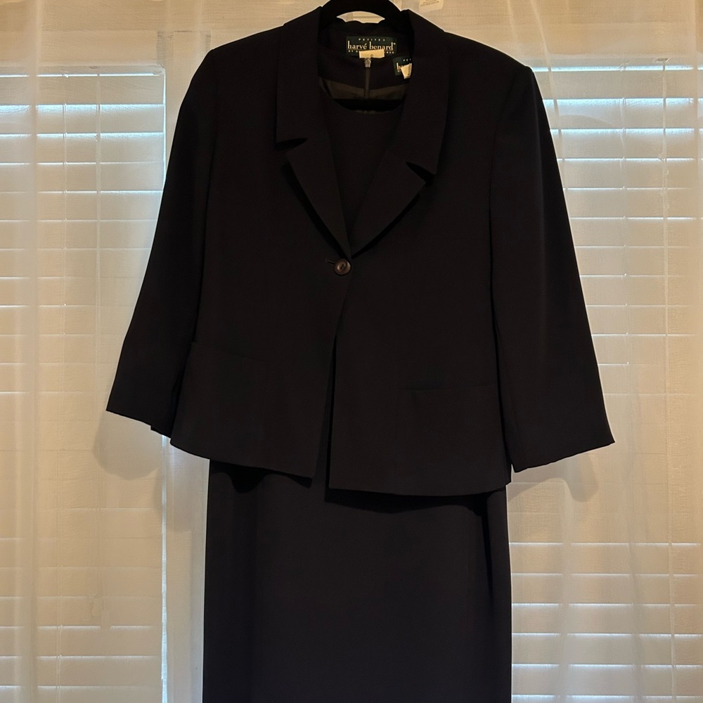 Navy Two-Piece Suit Set
